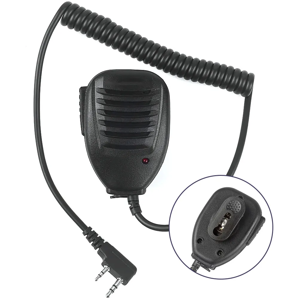 100% oryginalny mikrofon BF-F8 50 km dla Baofeng Walkie talkie + UV-5RC UV-6 UV-B5 UV-A52 UV-5RO UV-3R + UV-B6