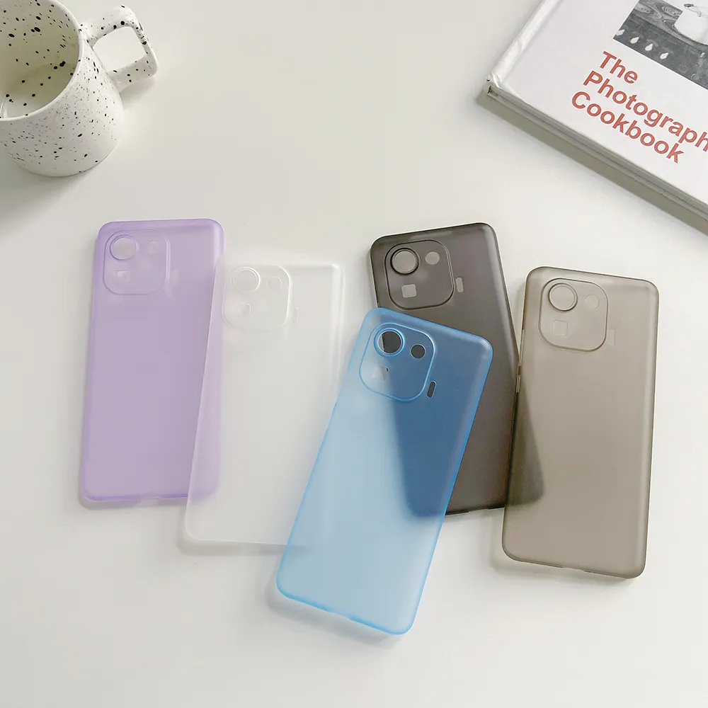 0,3 mm ultradünne harte Handyhüllen für Xiaomi Redmi Mi 11 Ultra Poco F3 K40 Pro Matte transparente Rückseite