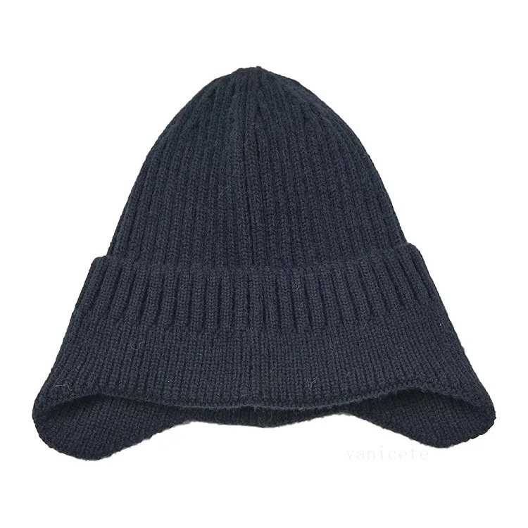 Party Hats European and American solid color crimped knitted hat outdoor sports ear protection men's and women's autumn and winter warm cap T2I52772