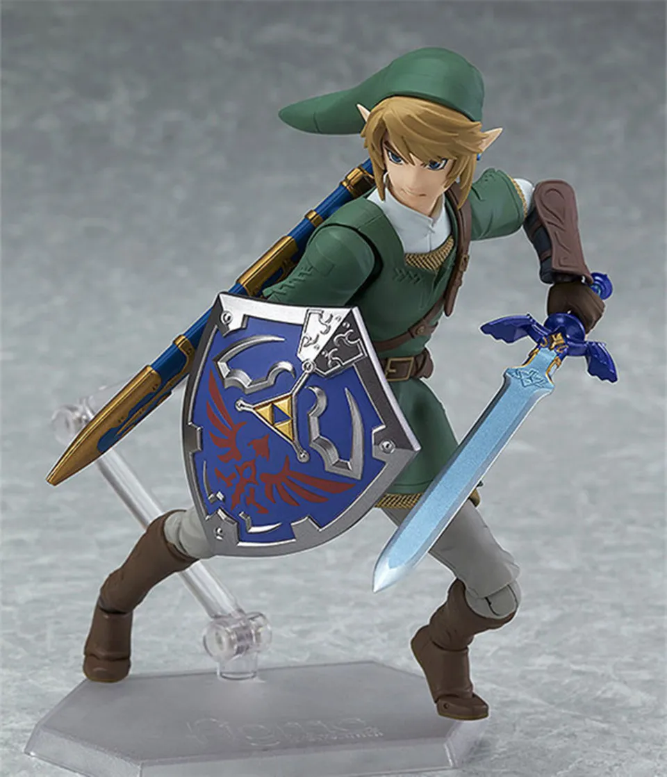Figura de anime The Hyrule FantasyThe Legend of Zelda Link 533 Majoras Mask 413 the wind waker 733 sopro da estatueta selvagem254L7390703