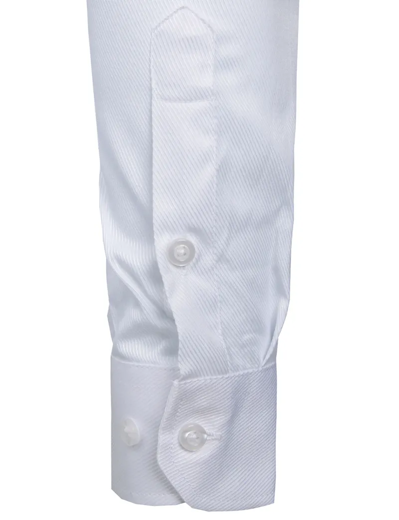 Blanc Business Dress Shirt Hommes Mode Slim Fit À Manches Longues Solide Chemises Décontractées Hommes Travail De Bureau Porter Chemise Avec Poche S-8XL 210522