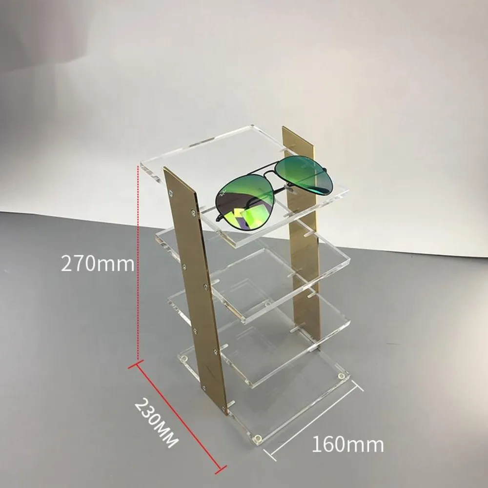 Оптовые 4-слойные прозрачные акриловые солнцезащитные очки на шельфе