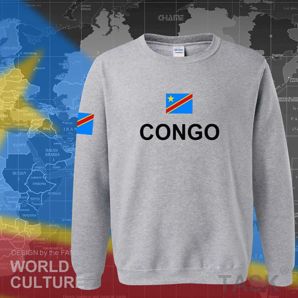 DR Congo felpe con cappuccio uomo felpa felpa nuovo hip hop abbigliamento streetwear tuta sportiva COD DRC DROC Congo-Kinsha Congolese X0610