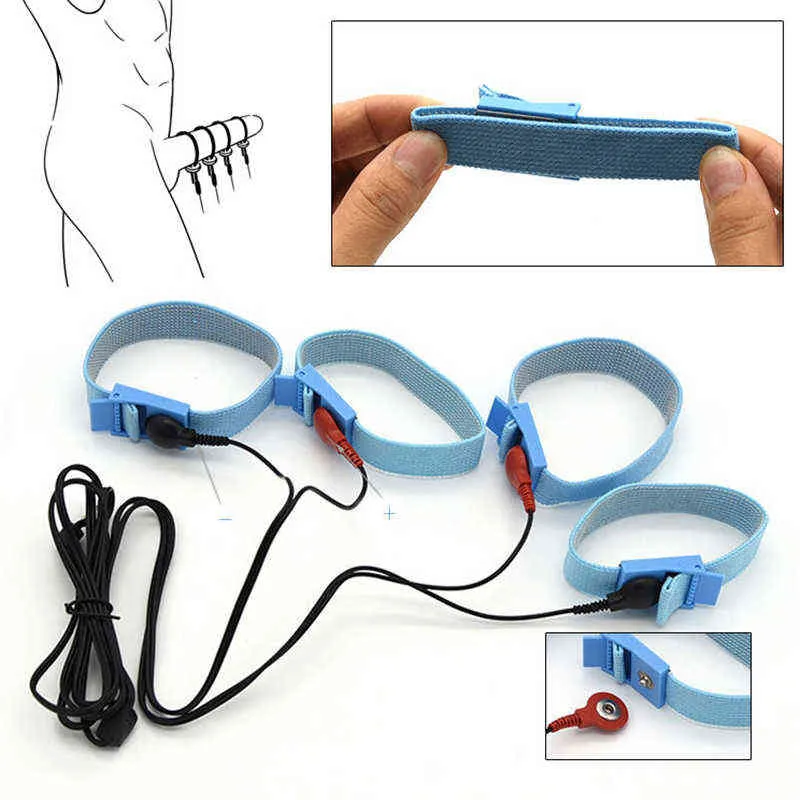 Electric Shock SM Toys Electro Urethral Catheter Stimulate Nipple Clip Pulse Kit Anal Vibrator Adult Sex Toys For Women Men6094200