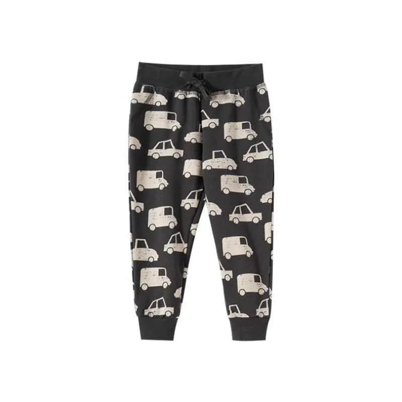 Hoppmätare Pojkar Flickor Sweatpants With Animals Printed Höst Vinter Barnbyxor Pant Mode Design Barnkläder 210529