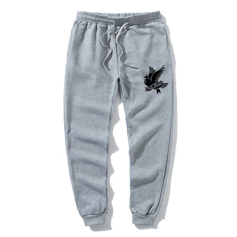 2020Love Lil.Peep Männer Frauen Hosen Multi-Pocket Hip Hop Jogging Kleidung Vogel Drucken Jogginghose X0723