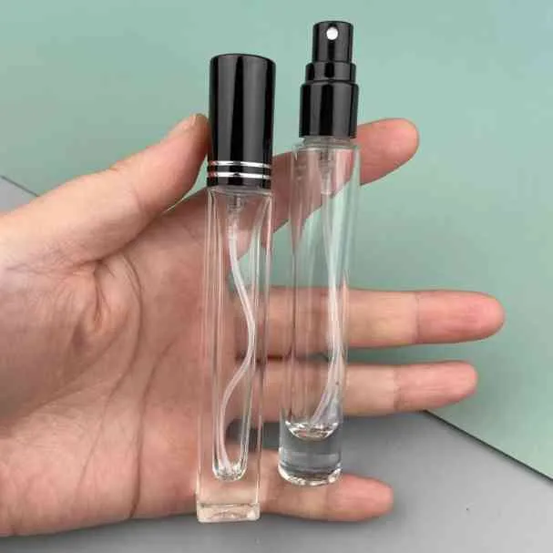 2021 New 10ml Mist Spray Bottle Spray Pump Bottle Travel Refillable Glass Perfume Bottle With Sprayer