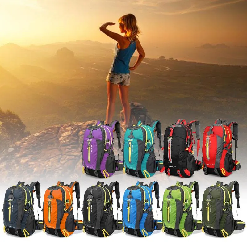 Torby rowerowe 40L wodoodporna podróż plecak MTB Mountainbike Camp Laptop Daypack Trekking Wspinanie się do mężczyzn Women228T