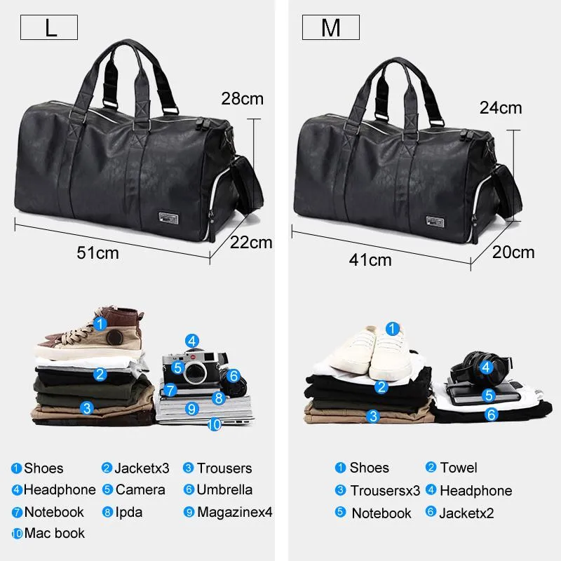 Duffel Bags Black Men Travel Duffle Duffle Duffle Кожаные сумочки с кожаной сумкой для женщин для женщин в офис.