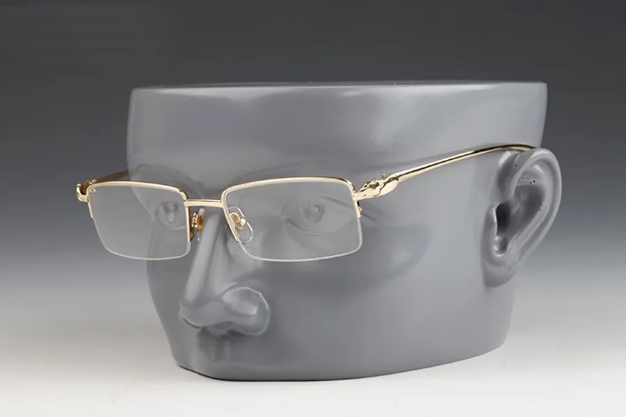 Designer shop rimless glasses