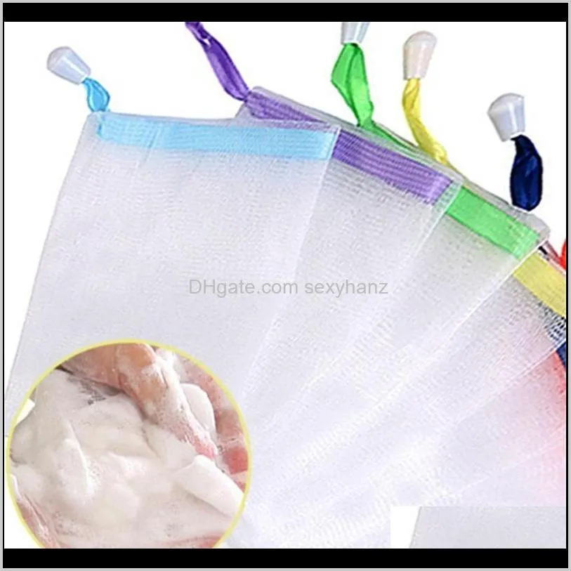 soap foam mesh bag soap storage bags bathroom cleaning gloves mesh mosquito net soap mesh bag manual bag bathroom accessories 209 r2