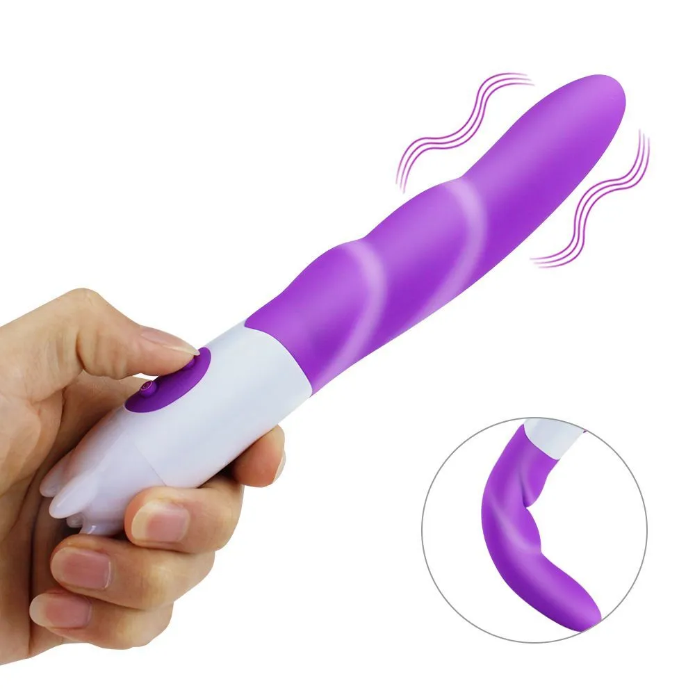 Massage 10 Speed ​​Silicone Vibrator Multisped Vibring Toy Dildo Vibrator Vuxen Sexig leksaker för kvinna Vattentät klitor Vibrator Sexig produkt