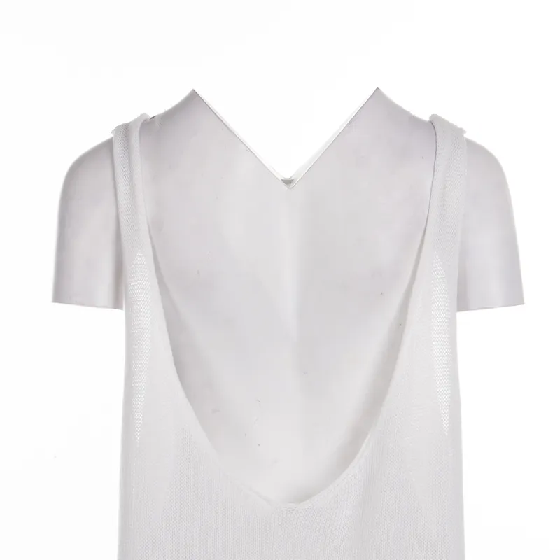 Sexy Femme Summer Beachwear Robe Cover-Up Maillot de bain transparent Sans manches Dos nu Split Blanc Solide Couleur Longue 210522