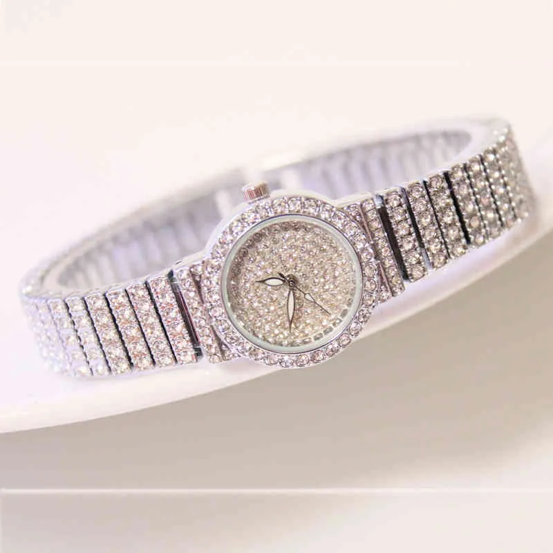 BS Famous Luxury Brands Diamond Ladies Wrist es Female Small Wristwatch Rose Gold Watch Women Montre Femme 2021284R
