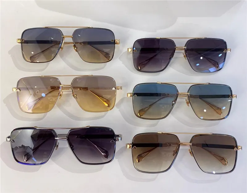 Occhiali da uomo top THE GEN I occhiali da sole di design quadrati K montatura in oro stile generoso occhiali uv400 da esterno di alta qualità di fascia alta con ori239D
