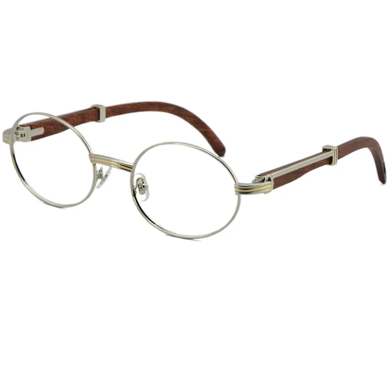 丸ごと材料フレーム7550178ラウンドメタル眼鏡眼鏡女性女性シルバーゴールドフレームCデコレーションアイウェア2721