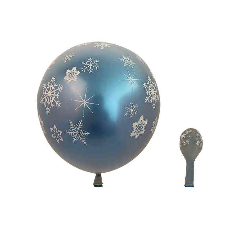 ballons de flocon de neige guirlande arc kit glace reine des neiges ballon en métal pour anniversaire fête de mariage décor 211216