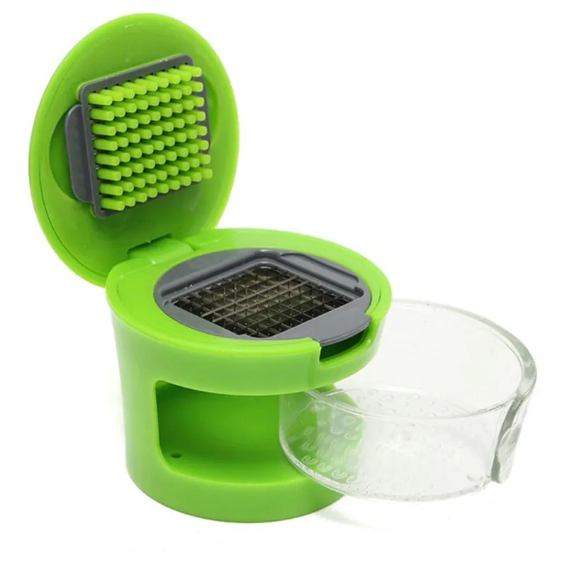 Garlic Grater Mini Portable ABS Stainless Steel Garlic Press Chopper Slicer Hand Presser Grinder Crusher Kitchen Tool