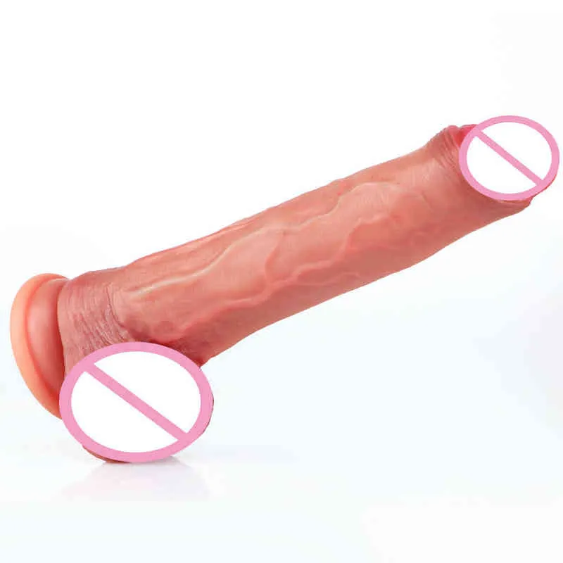 NXY Dildos Anal Brinquedos Zhenyanggen No 11 Líquido Silicone Composição Pênis Super Simulação Grande e Grosso Falso Adulto Produtos de Sexo Feminino 0225