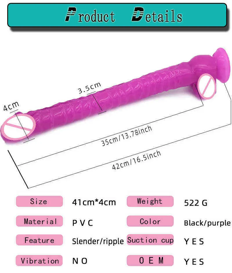NXY dildo giocattoli anale snella penis artificiale 42 cm dildo dildo femminile prodotti del sesso manuale ventosa tazza tazza tappo masturbatore 0225