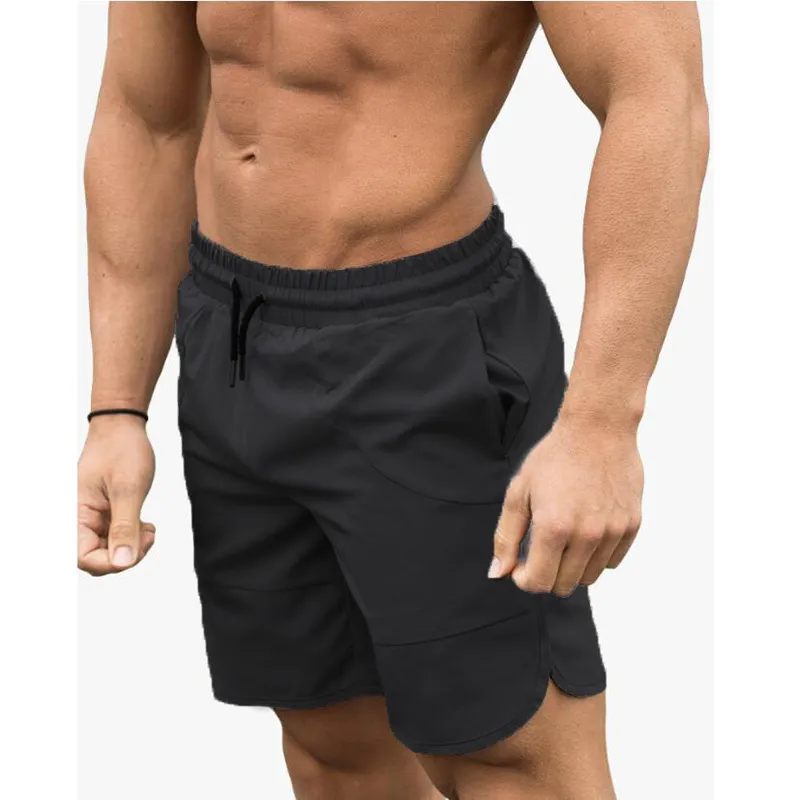 Joggers d'été Quick Dry Sportswear Hommes Pantalons courts Marque Gyms Shorts Bodybuilding Vêtements Fitness Hommes Cargo Shorts 210421