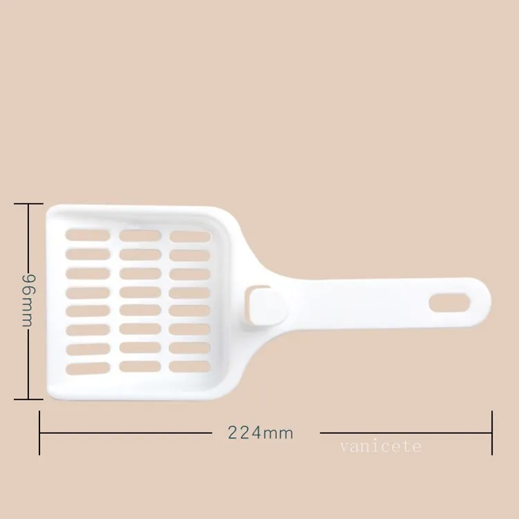 Cat Litter Scoop Plastic Engineering Structure Dense Leaks Pet Products for Cats Poop Shovel Litter Box Shovel By sea T2I52709