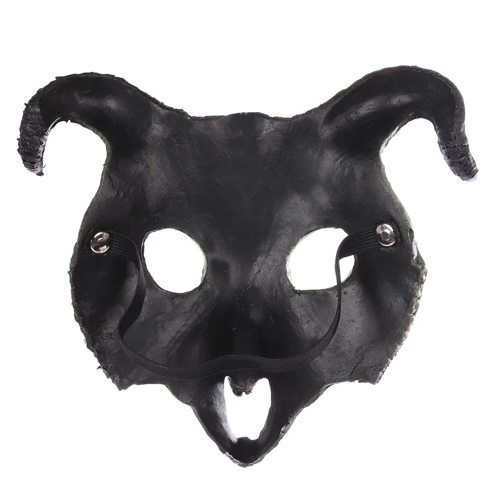 Хэллоуин Пасхальный партийный костюм лица маска Mardi Gras 3D козочек череп маскарады реквизит PU Masque dz17026