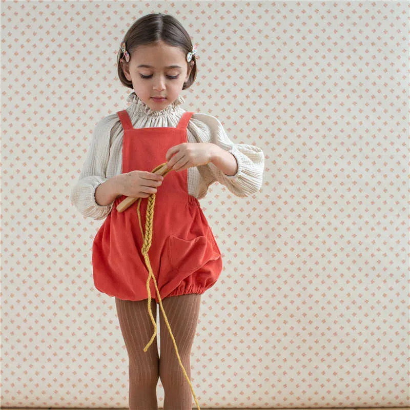 Criança Bloomers Bloomers Soor Miúdos Miúdos Primavera Verão Crianças Europeia e Americana Roupas Elegantes 210619