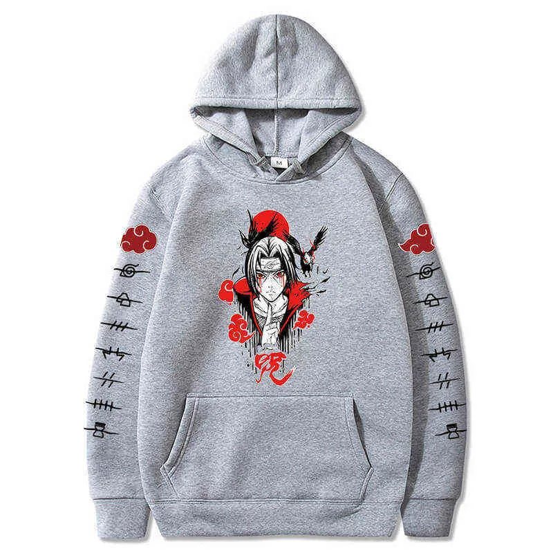 Anime Akatsuki Cloud Sweats à capuche pour hommes Streetwear Automne Hiver Mode Unisexe Sweatshirts Harajuku Hommes Femmes Mode Tissu à capuche Y211122