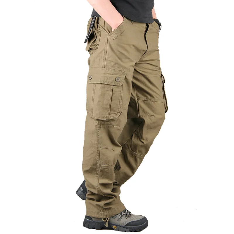 Styles militaires hommes pantalons multi-poches sport joggeurs Streetwear armée droite pantalons longs Cargo pantalons pantalons décontractés pour hommes vêtements