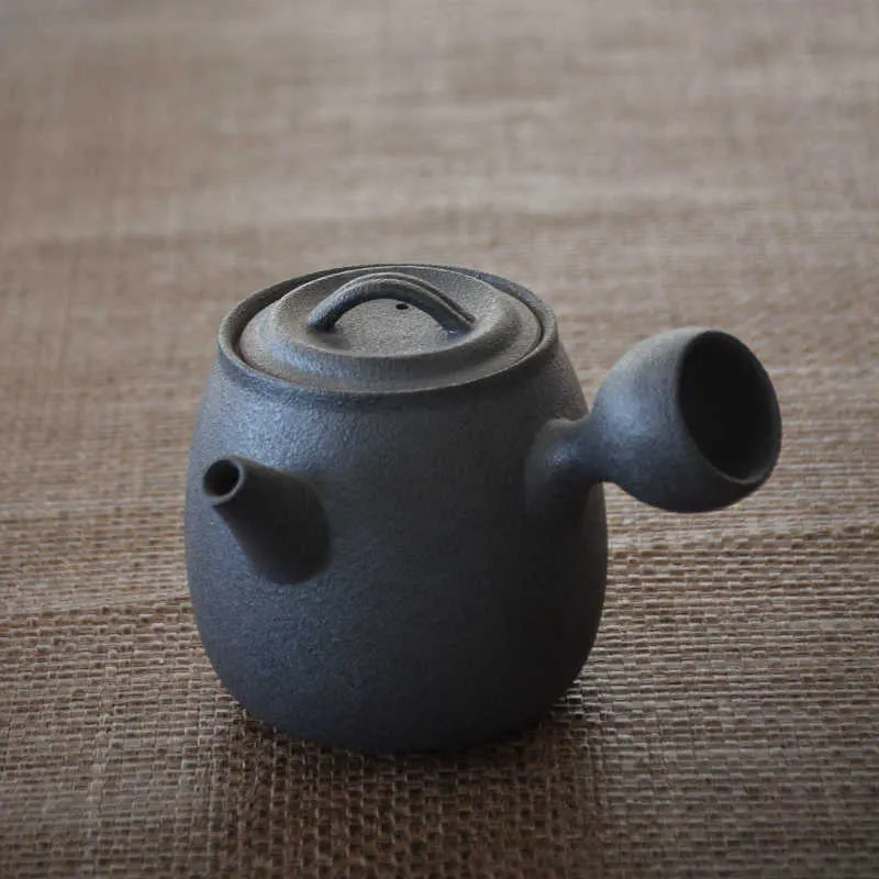 Luwu Ceramic Kyusu Teapots Chinese Kung Fu Tea Pots Drinkware 270ml 2106214806552