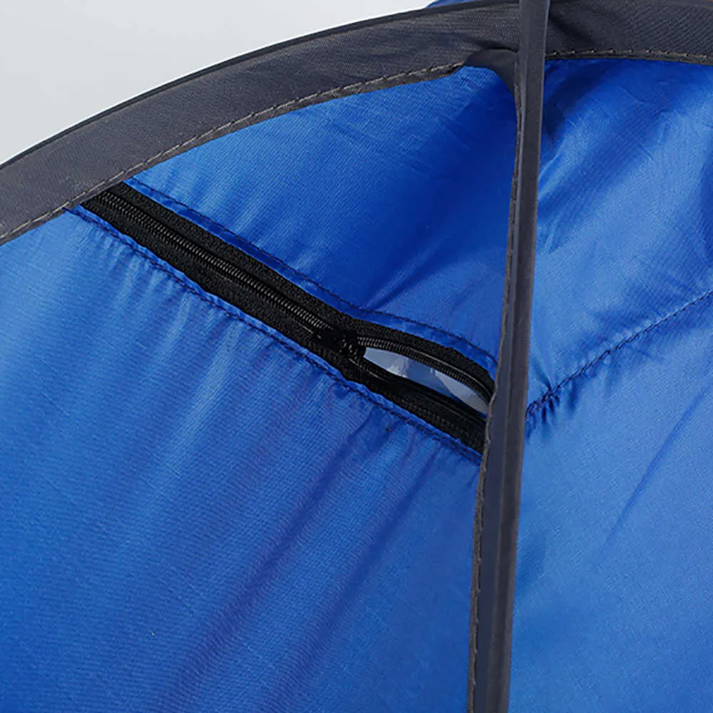 屋外のキャンプビーチの太陽の保護の顔テントの折りたたみ式防風軽量の太陽の避難所の傘の顔テント携帯電話ホルダーY0706