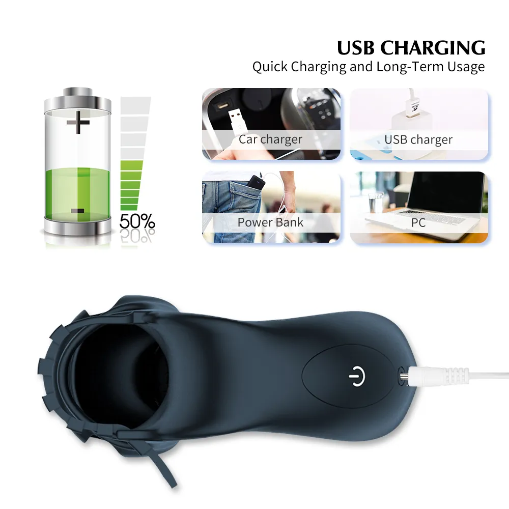 Massage Soft Delayed Ejaculation Penis Ring Adult Products Silicone Cock Ring Glans Vibration Stimulator Erotic Sexy Toys for Couple