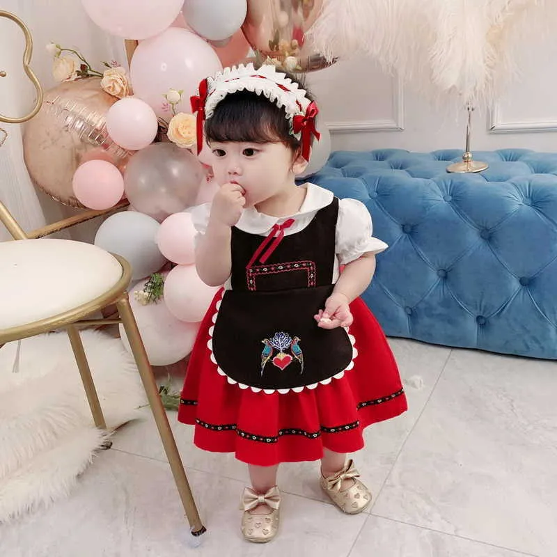 Kinderen Prinses Jurk Kinderen Cosplay Rabbit Baby Girl's Fluffy Tule Fashion Birthday E8130 210610