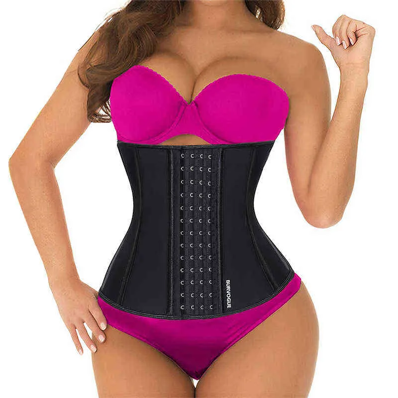 체중을위한 Burvogue 허리 트레이너 코르셋 Los Latex 바디 셰이퍼 배 마 Cincher Slimming Belt Shapewear 2201159685657