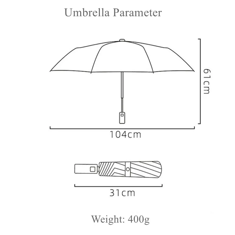 高品質メンズ自動折りたたみ木製グリップハンドル傘強力な防風パラグアスコンパクト3倍トラベルアンブレラ