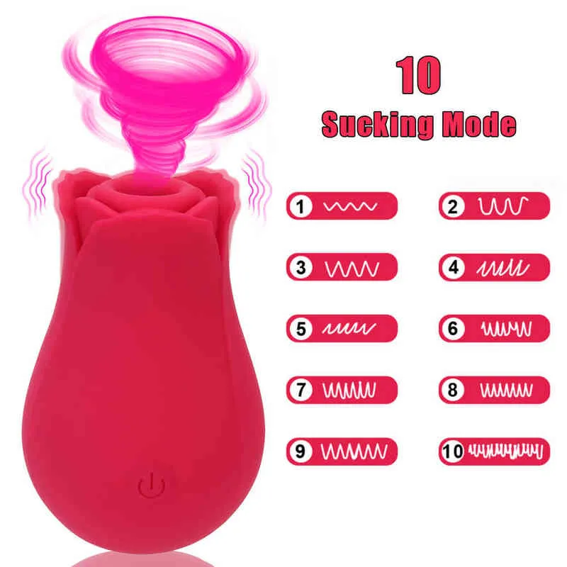 NXY wibratory łechtaczka stymulacja dorosłych sex zabawki produkty intymna dobra róża kształt 10 prędkości pochwy ssące doustne sutki sser 0210