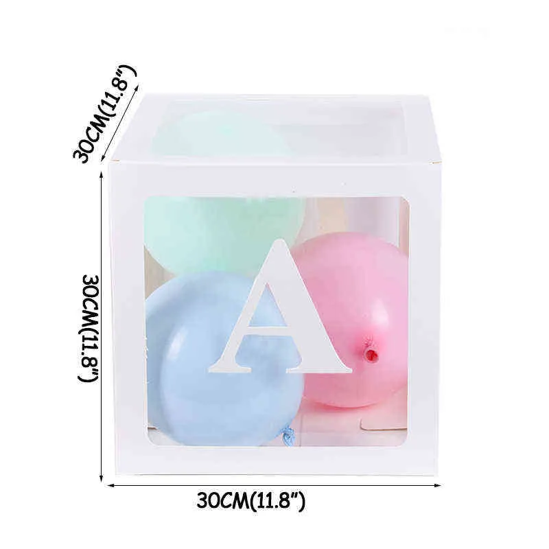 Baby 1st Birthday Decorations First Birthday Balloon Boxes with ONE Letter for baby shower Boy Girl 1 Year Old Birthday Backdrop 211122