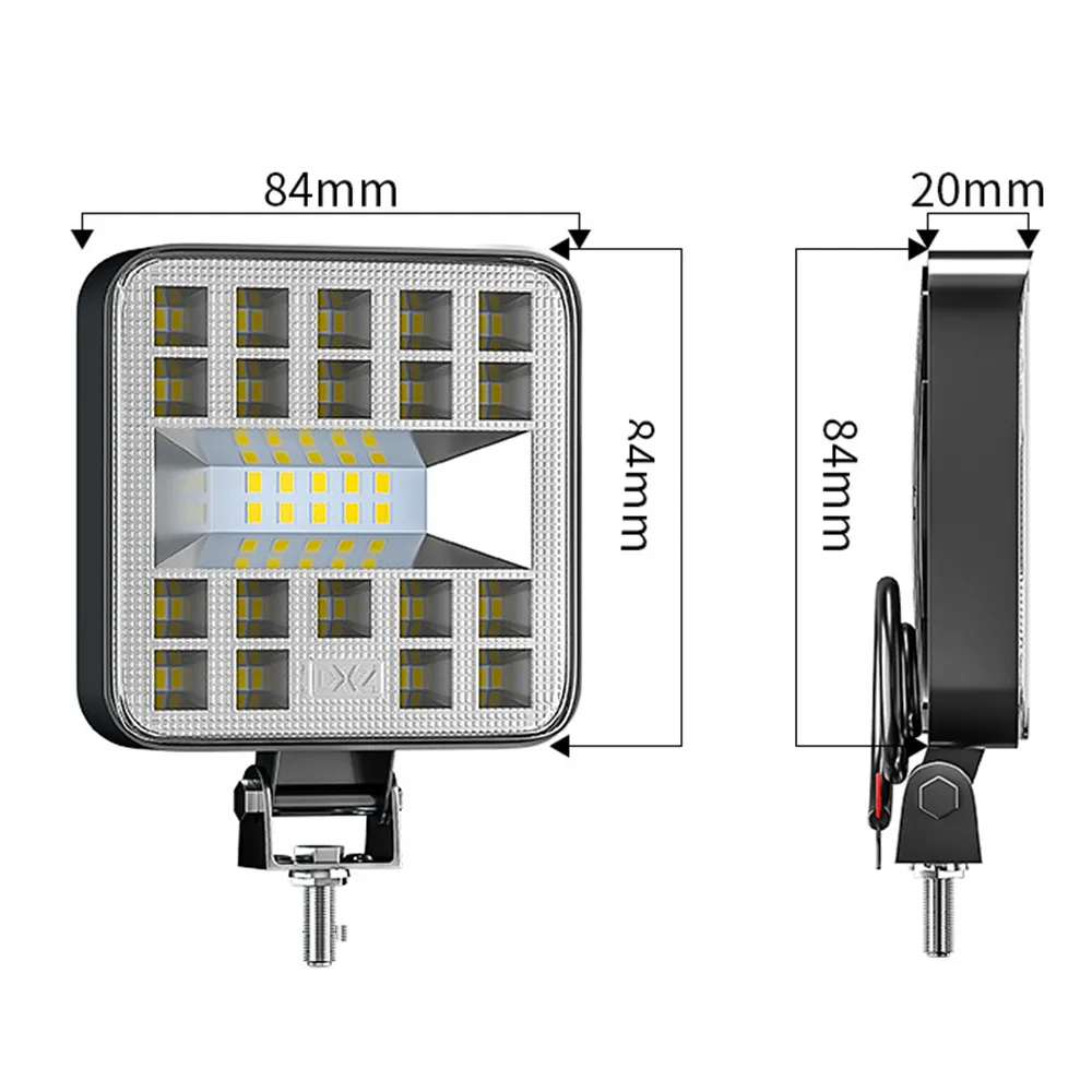 Mini 29 LED 87W 69W Werklicht Bar Square Spotlight 12V 24V Offroad Lamp voor vrachtwagenverlichting 4x4 4WD Auto SUV ATV Auto