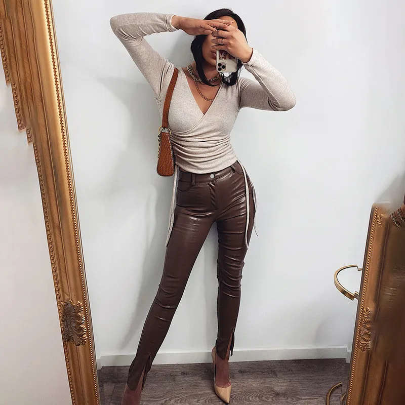Brown Leather Pant (2)