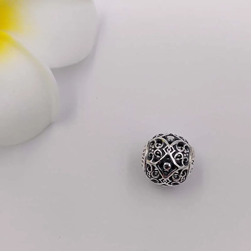 Essence Series Affection Clear CZ Pandora Charms för armband Diy Jewlery Making Loose Beads 925 Silver Jewelry Wholesale 796056