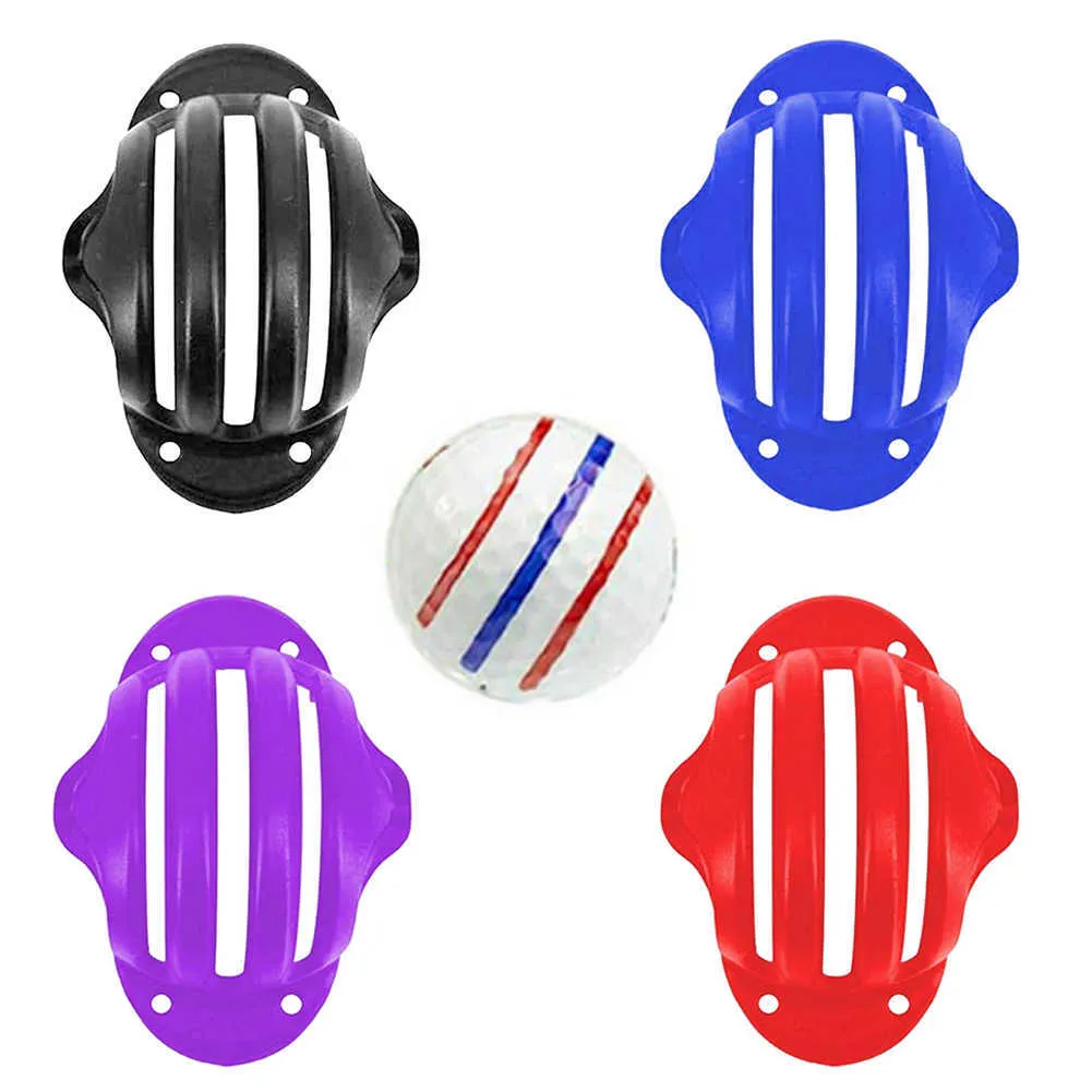 Nieuwe Design Golf Accessoires 4 Kleur ABS Golfbal Marker Liner Golf Marker Clip Hoeden Clips Kalmarker