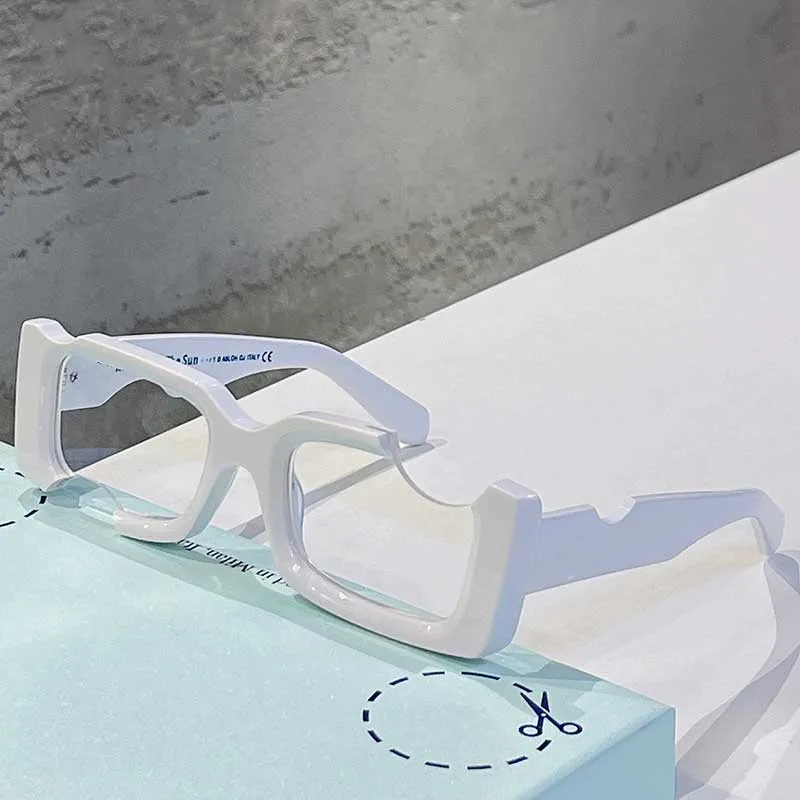 مربع كلاسيكي الموضة OW40006 نظارة شمسية لوحة بولي كربونات