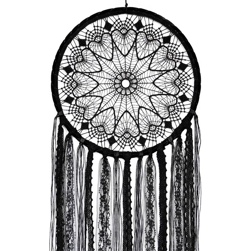 Black Boho Eye Of God feito apanhador de sonho feito à mão Casa Tradicional Bênção Presente para Berçário da parede do carro Berçário quarto Crianças DreamCatch9260263