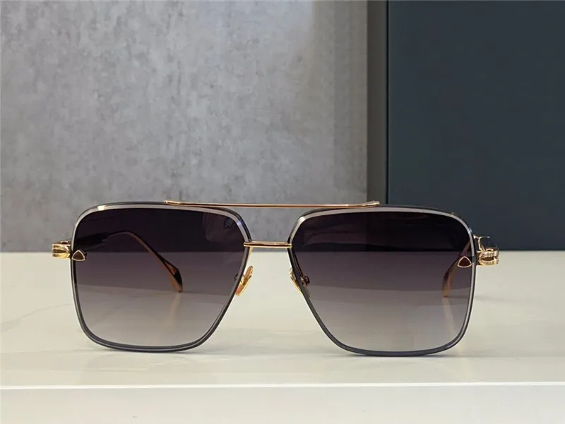 トップメンズメガネGen I Design Sunglasses Square K Gold Frame寛大なスタイルハイエンド最高品質の屋外UV400 ORI215D付き