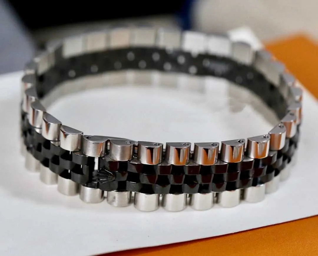 Bracelets couronne Vintage en acier inoxydable 316L, compteur de vitesse, bracelets, fermoir, chaîne à main, bijoux cadeau 210812308K