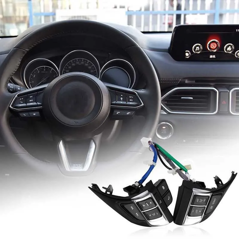 Multi Funktion Rattbrytare Audio Bluetooth Cruise Control Switch knapp för MAZDA 3 Atenza Axela CX5 CX-4 CX-5