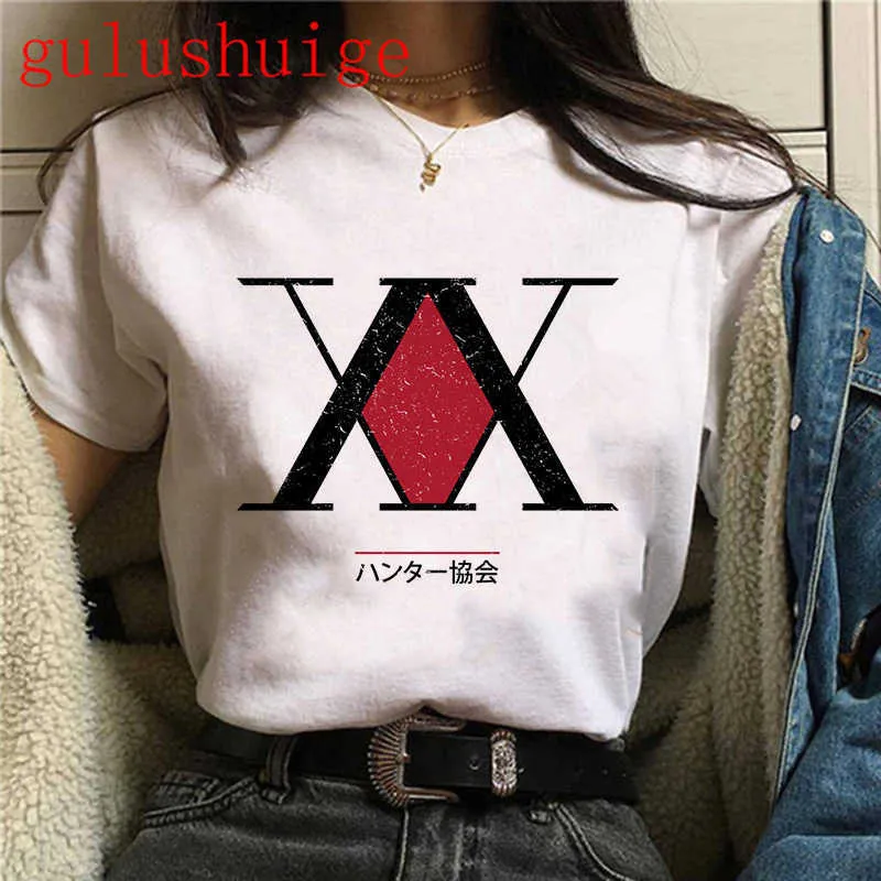 Camiseta Kawaii Hunter X Hunter para hombre, camisetas divertidas Hisoka MOROW, camisetas gráficas Harajuku Unisex de Anime Killua Zoldyck, camiseta para hombre X0621