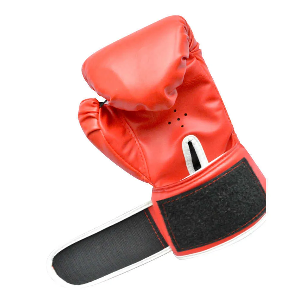 e adultes enfants enfants gants de boxe flamme maille respirant PU cuir entraînement gants de combat Sanda boxe gants d'entraînement