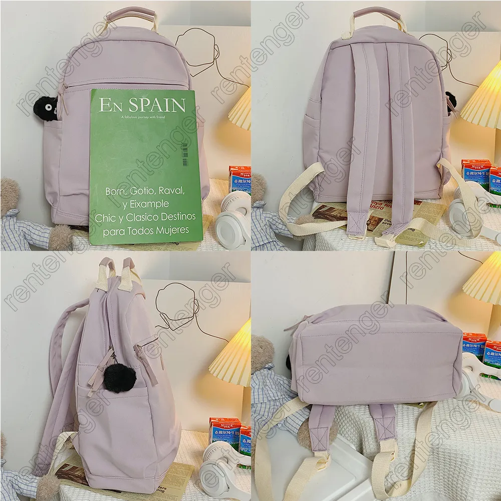 Mochila moda fêmea kawaii livro menina roxo escola viajar senhoras bonito rosa faculdade estudante mulheres saco na moda